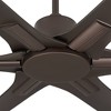 Casa Vieja 60" X-Force Farmhouse Rustic Indoor Outdoor Ceiling Fan 6 Blade Remote Control Emperial Bronze Finish Brown Blades Bedroom Patio Damp Rated - 3 of 4