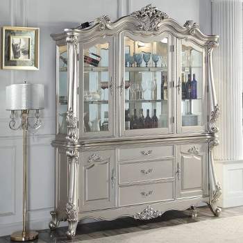 76" Bently Decorative Storage Cabinet Champagne Finish - Acme Furniture