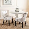 Lotus Kd 19" H Dining Chair With Nail Head Trim (Set of 2) - MCR4700 - Safavieh Couture - 4 of 4
