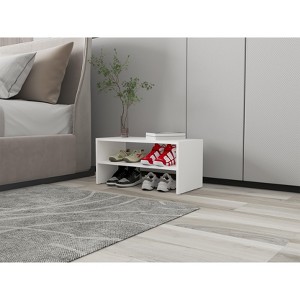 VYNXARIA Norris White Shoe Rack - Compact, Durable & Easy to Assemble for Small Spaces - 1 of 4