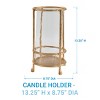 Park Designs Patricia Heaton Home Rainforest Gold Bark Pillar Holder - 4 of 4