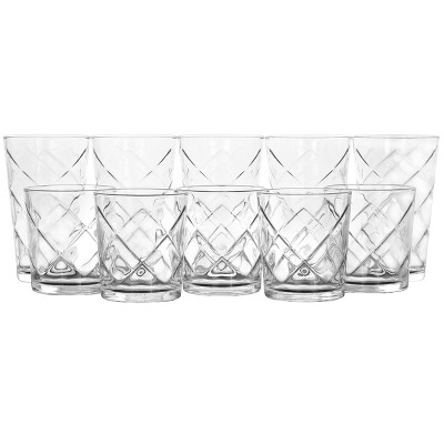 Gibson Home Karissa 8-Piece Assorted Colors Glass Tumbler Set