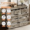 GAOMON 9-Drawer Dresser for Bedroom- Vintage Rustic Wood Chest with Natural Texture, Spacious Storage for Clothes & Essentials - 4 of 4
