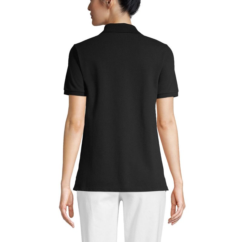Lands' End Women's Mesh Cotton Short Sleeve Polo Shirt, 2 of 6