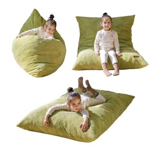 MAXYOYO 3-in-1 Kids Convertible Bean Bag Chair & Bed, Child Floor Sofa for Gaming, Reading - 1 of 4