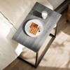 27 Inches C Shaped End Table, Side Table for Couch Slide Under, C Table Sofa Side End Table for Living Room - 3 of 4