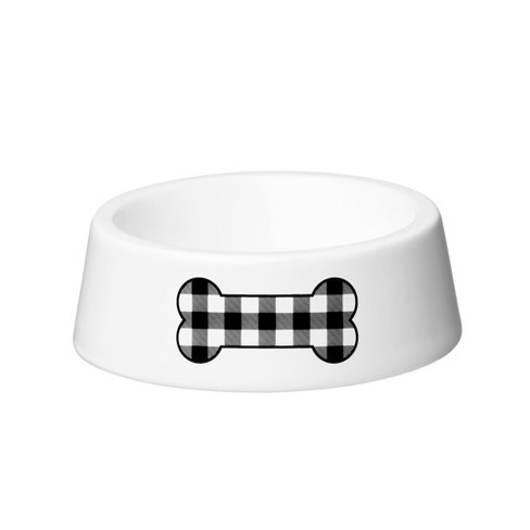 6cup Dog Bowl With Resist Pattern - Matte Black - Boots & Barkley