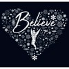Girl's Peter Pan Believe Christmas Snowflakes T-Shirt - 2 of 4