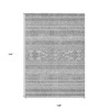 Silver Gray And Ivory Southwestern Washable Indoor Outdoor Area Rug - 3 of 4
