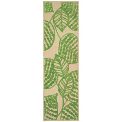 Oriental Weavers Cayman 566F9 Sand/ Green Indoor/Outdoor Area Rug - 2'3" x 7'6"