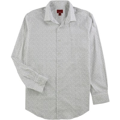 Alfani Mens Triangle Dot Button Down Dress Shirt