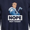 Boys' - Avatar: The Last Airbender - Sokka Nope Graphic Long Sleeve Fleece Sweatshirt - 2 of 4