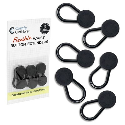 Flex Button Pant Extender 5-Pack - Adds 1-2 Inches, Super Sturdy