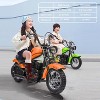 Electric Motorcycle for Kids, 24V 250W Dirt Bike, Two Speed Max Up to 14MPH, w/LED Light, Leather Seat, Rear Brake, for Kids/Teens - 2 of 4