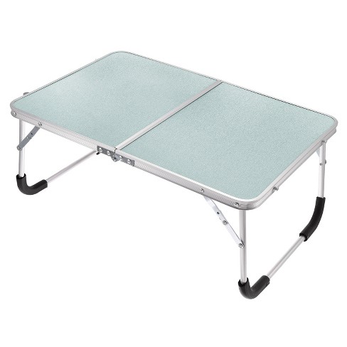 Unique Bargains Bed Sofa Foldable Laptop Table Portable Picnic Bed Tray Reading Working Desks 24 x 16.1 x 10.6-inch 1pc Silver