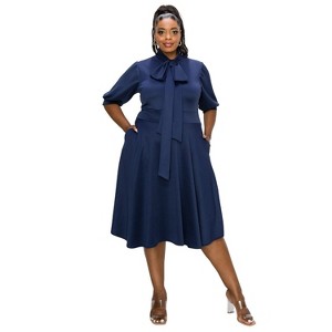 L I V D Women's Carina Donna Flare Dress w/ Pockets - 1 of 3