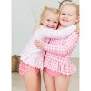 RuffleButts Girls UPF50+ Sun Protected Scallop Hem Long Sleeve Rash Guard Bikini - 3 of 4