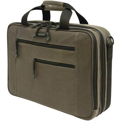 Mobile Edge Canvas Eco-Friendly 15.6" Laptop/Tablet Briefcase - Olive Green