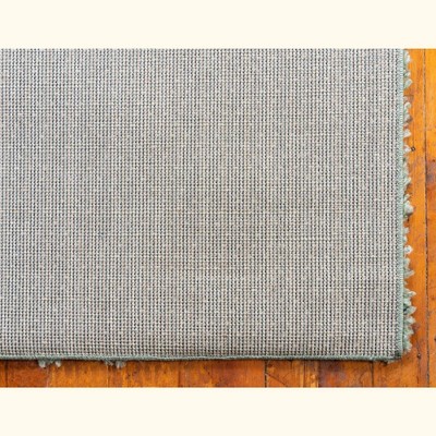 Sage Green Rectangular Shag Indoor Area Rug