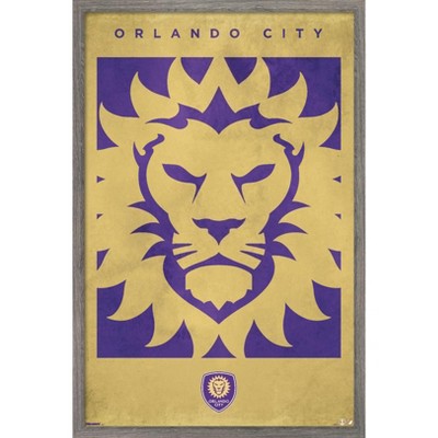 Trends International MLS Orlando City SC - Logo 25 Framed Wall Poster Prints