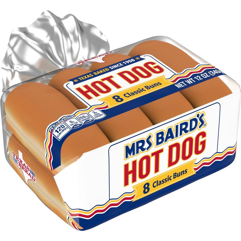 Mrs. Baird&#39;s Hot Dog Buns - 12oz/8ct, 3 of 7
