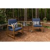 Casual Cushion Stripe Sunbrella Fabric 1-Piece Indoor/Outdoor Lumbar Pillow, 19"W x 12"L - 2 of 4