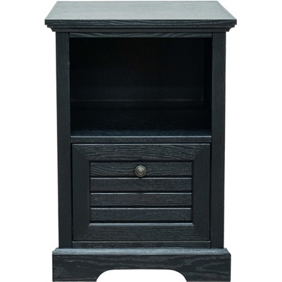 NicBex Wooden File Cabinet with 1 Drawer and Open Shelf Stylish Wooden Top Filing Cabinet Under Desk Storage for Home, Office