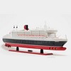 Old Modern Handicrafts Queen Mary II Cruise Ship Model 40 Inch Handcrafted with 1000+ Windows & Details - 4 of 4