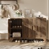 SKONYON Modern StorageCabinet 3 Doors Cabinet with Adjustable Shelves, Durable Wood Frame, Raised Base and Multi-Purpose Home Organization - 2 of 4