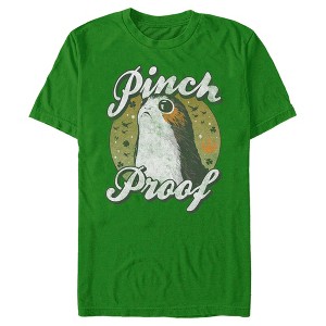 Men's Star Wars The Last Jedi Porg St. Patrick's Day Pinch Proof T-Shirt - 1 of 4