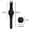 Peugeot Men's 44mm Black Sport Calendar Stitched Rubber Band Watch - 3 of 4