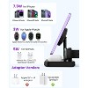 HANPURE Wireless Charging Station 3 in 1 Magnetic Foldable Charger Stand for iPhone 12-16 Pro/Max/Plus AirPods Pro 2/3/4 Black - 3 of 4