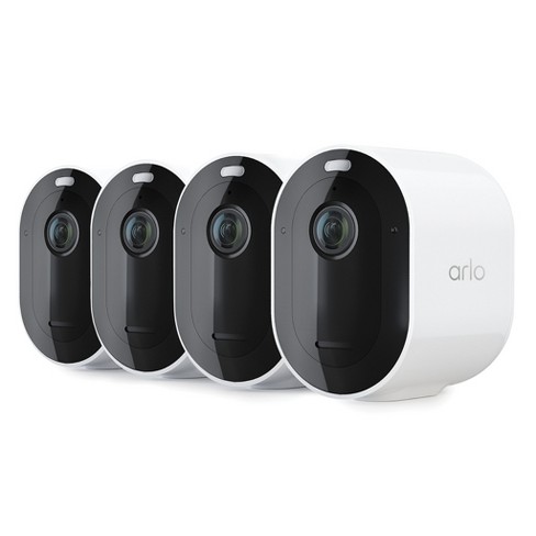 Arlo Vmc4450p-100nar-kit 4 Spotlight Wireless Camera 4 Color Night Vision Direct To Wifi No Hub Needed, White - Certified Refurbished : Target