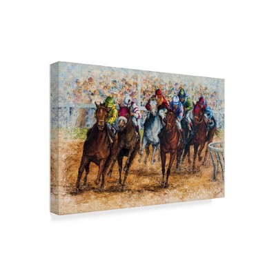 Trademark Fine Art -Sher Sester 'The Derby' Canvas Art