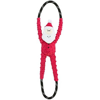 ZippyPaws RopeTugz Santa Dog Toy