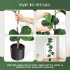 Whizmax Artificial Fiddle Leaf Fig Tree, Faux Trees with Fake Plants Fiddle Leaves Greenery with White Planter for Home Office Decor - 4 of 4