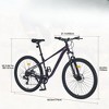 DSVIMOY Bicycles, 27.5 Inch Mountain Bike for Men Women Boys and Girls, 21-Speed Mountain Bike, Purple, 68.5"*27.1"*40.55" - 2 of 4