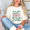 Santa Christmas Icons - Womens Garment Dyed Tee - 3 of 4