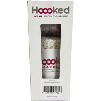 Hoooked Unicorn Nora Yarn Kit W/Eco Barbante Yarn-Off White