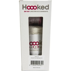 Hoooked Amigurumi DIY Kit W/Eco Barbante Yarn-Unicorn Nora - Off White - 1 of 4