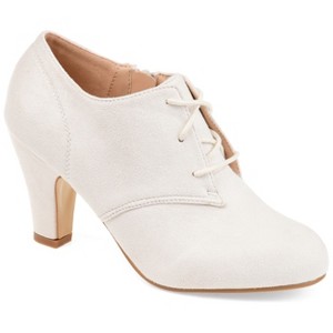Journee Collection Womens Leona Inside Zip Block Heel Booties - 1 of 4