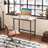 Itopfox Small Computer Desk for Spaces, Compact Tiny Mini Simple Desk Table for Bedroom Home Office Writing Work Study Student Teacher Bonus Mousepad - 3 of 4