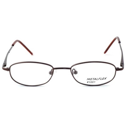 Calabria Kids Fit Metal Flex by Vivid Designer Reading Glasses 1001 in Brown