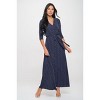 WEST K Women's Grace Faux-Wrap Maxi Dress with Tie Waist - 3 of 4
