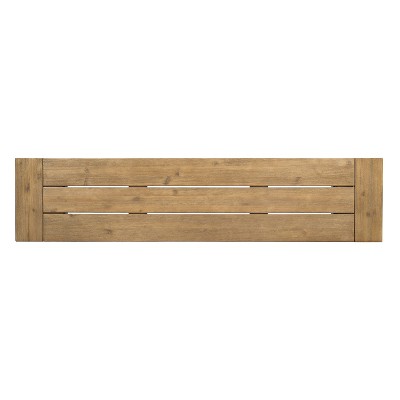 Betteravia Outdoor Acacia Wood Dining Bench with Brushed Mahogany Legs