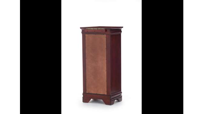 Josette Traditional Wood 8 Lined Drawer Jewelry Armoire Cherry - Powell, 2 of 6, play video