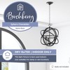 Prominence Home 3 Light Geometric Pendant Chandelier, Indoor Modern Candle Style Ceiling Lighting, Birchberry, 51564-31, Matte Black - 3 of 4