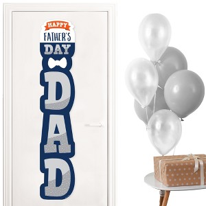 Big Dot of Happiness Happy Father's Day - We Love Dad Party Vertical Decoration - Shaped Banner - 1 of 4