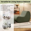 CAVINAS Sleek Accent Chair with Ottoman,Elegant Lazy Chair,Luxury High-Resilience Foam Lounge Chair,Stylish Leisure Chair for Living Room - 4 of 4