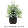 Unique Bargains Artificial Plants Plastic Green 2.95"x2.95"x7.09" 1 Pc - 3 of 4